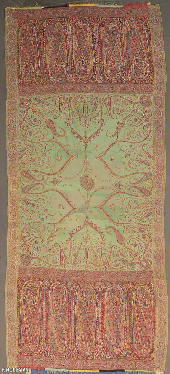 A Rare Antique Indian Kashmir Shawl Textile n°:66042703
